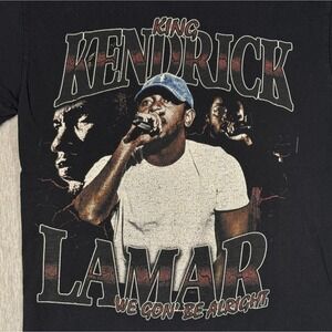 Kendrick Lamar We Gon Be Alright Graphic Rap Tee Black Gildan Shirt Size Small